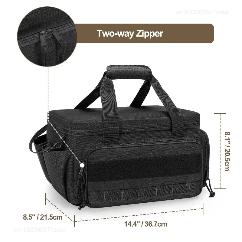 Durable Black Tool Bag with Anti-friction Bottom for Handyman & Carpenter