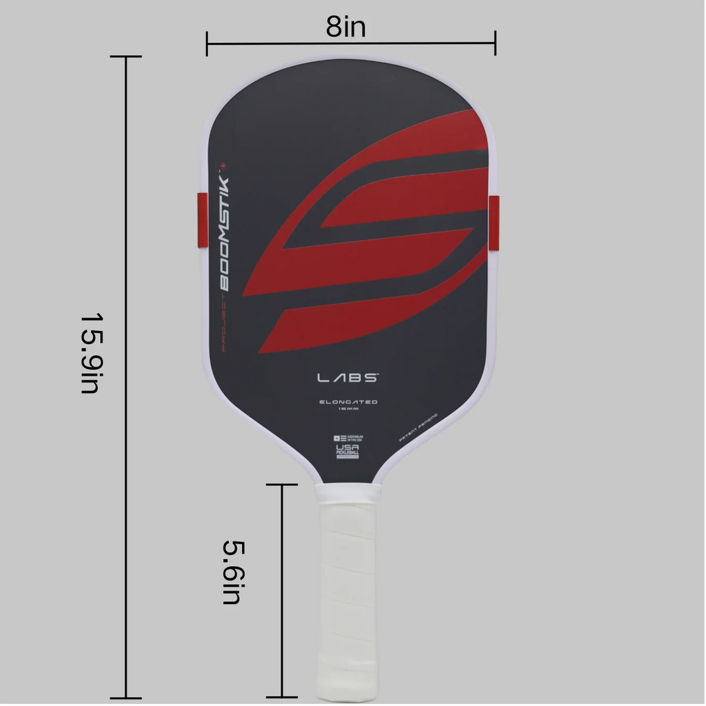 Boomstik SLK Pickleball Paddle - Elite Raw Carbon Fiber for Training