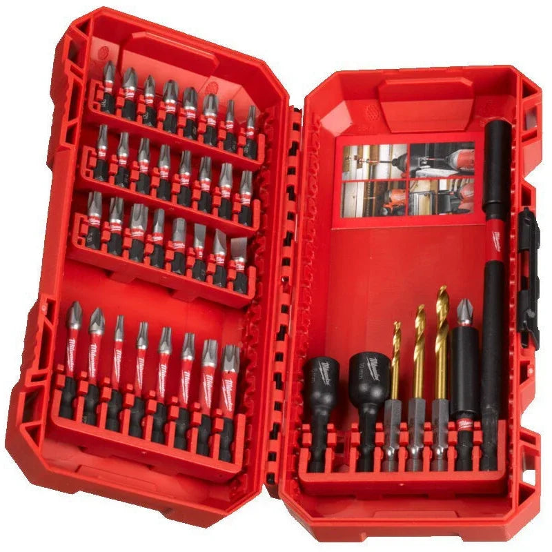 Milwaukee 40-Piece SHOCKWAVE Impact Duty Drill Bit Set - Durable & Versatile