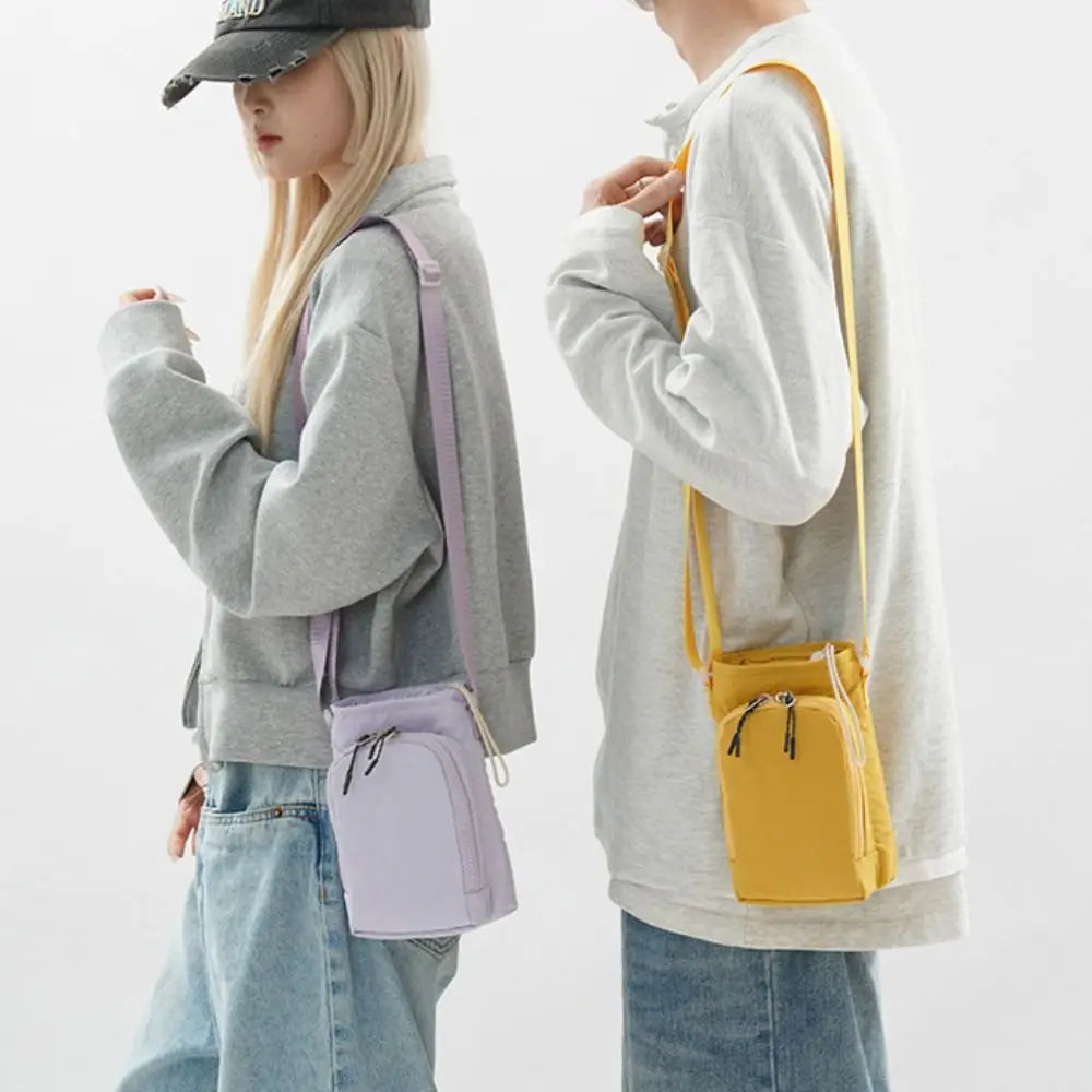 Water Bottle Carrier Bag with Shoulder Strap - Waterproof Crossbody Purse