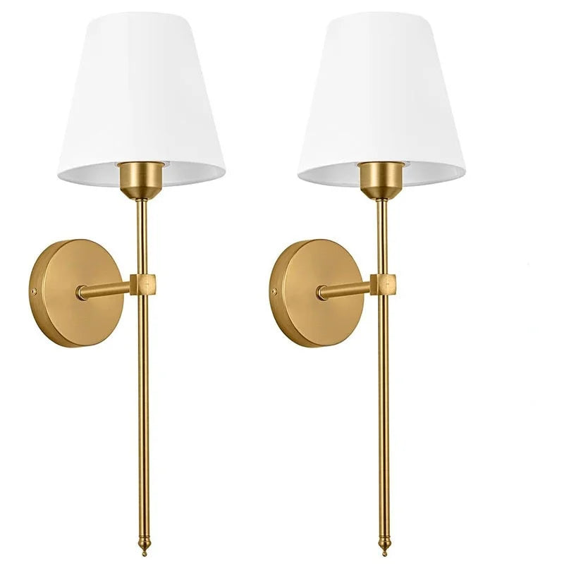 Modern Gold LED Wall Sconce for Bedroom & Home Decor