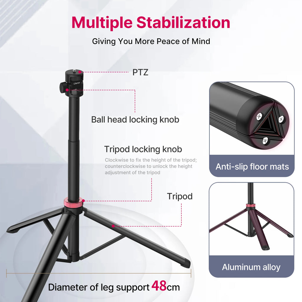 Ulanzi MT-79 Universal Tripod - 2M Adjustable Lightweight Support