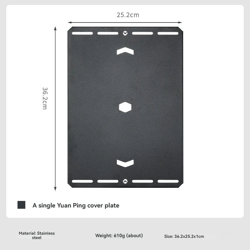 Stainless Steel Camping Table Cover - Durable & Space-Saving