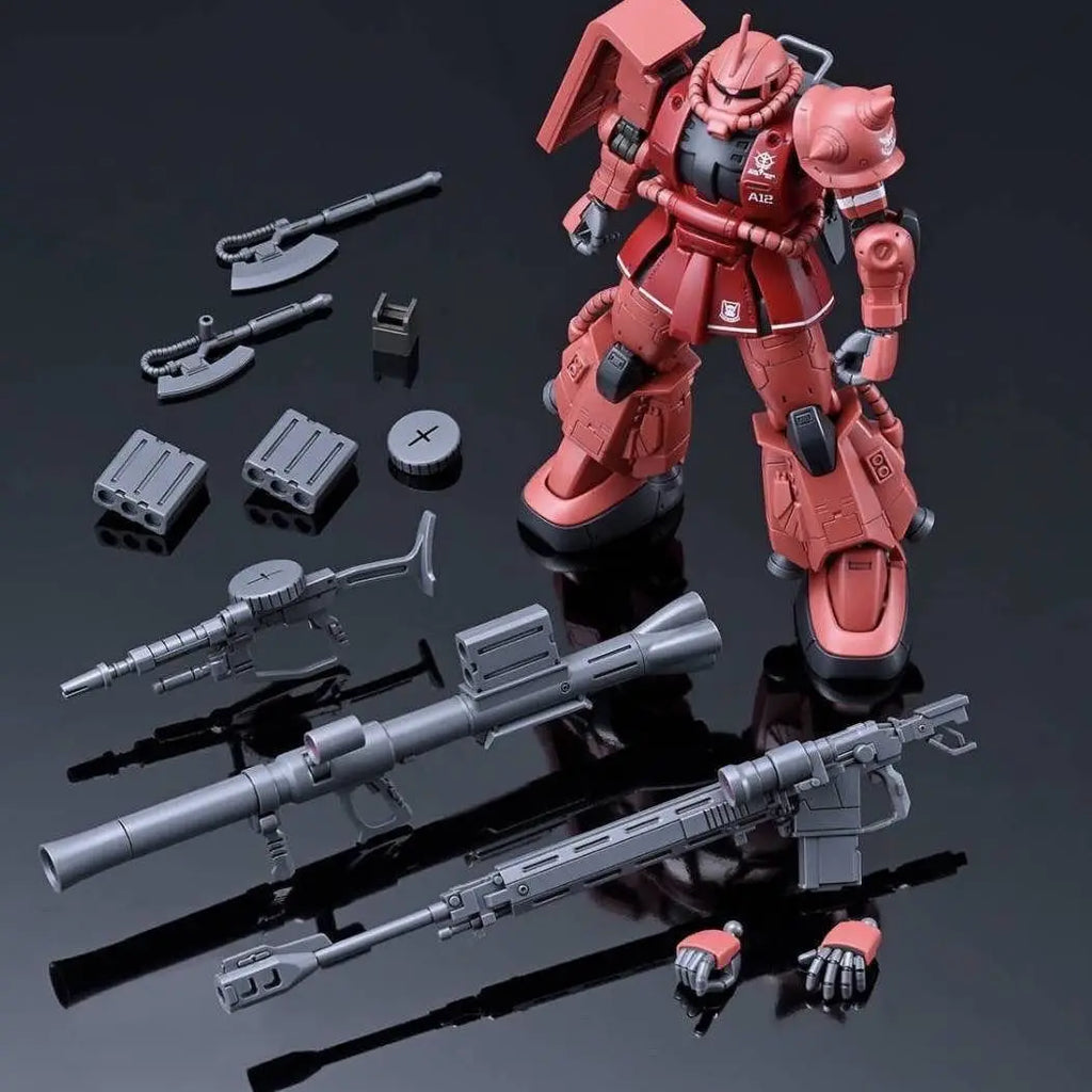 Bandai 1/144 MS-06S Zaku II Red Comet Action Figure - High Mobility Type