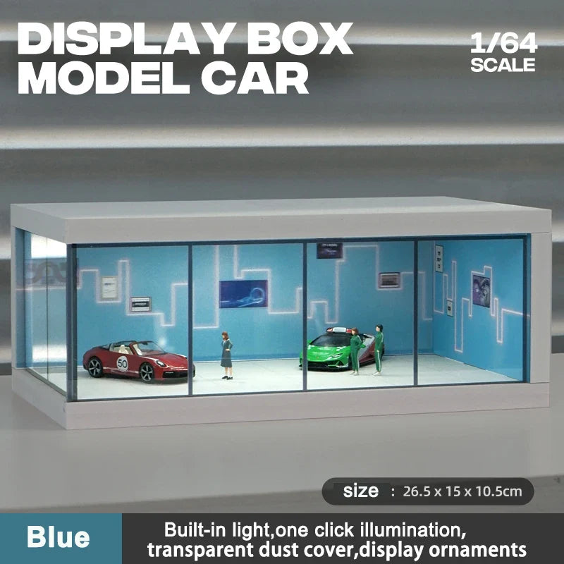 Vibrant LED Garage Scene Model 1:64 for Collector's Displays