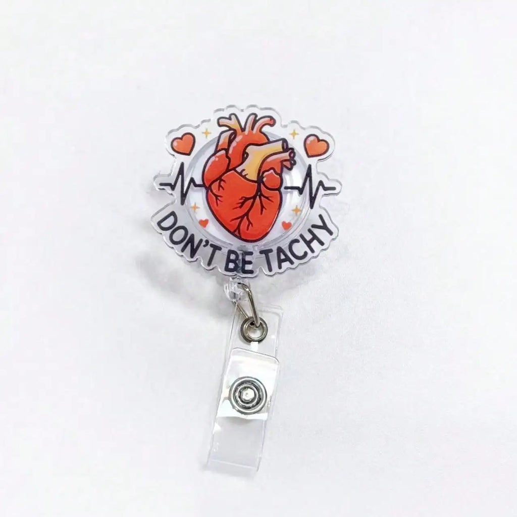 Cute Medical-Themed Retractable Badge Reel for Healthcare Professionals