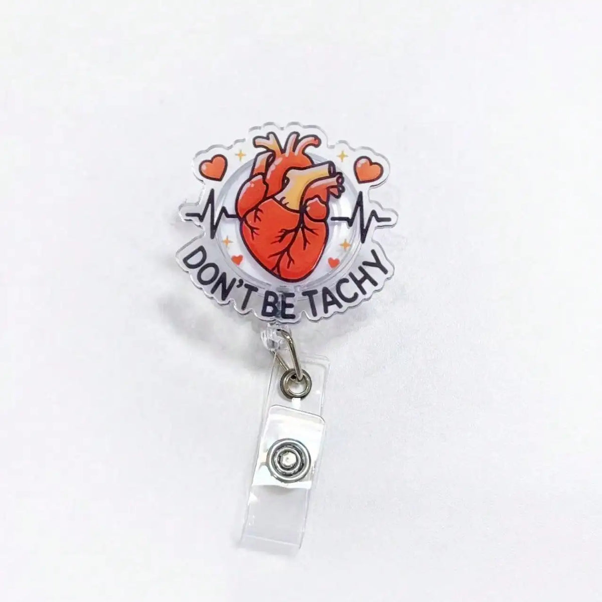 Cute Medical-Themed Retractable Badge Reel for Healthcare Professionals