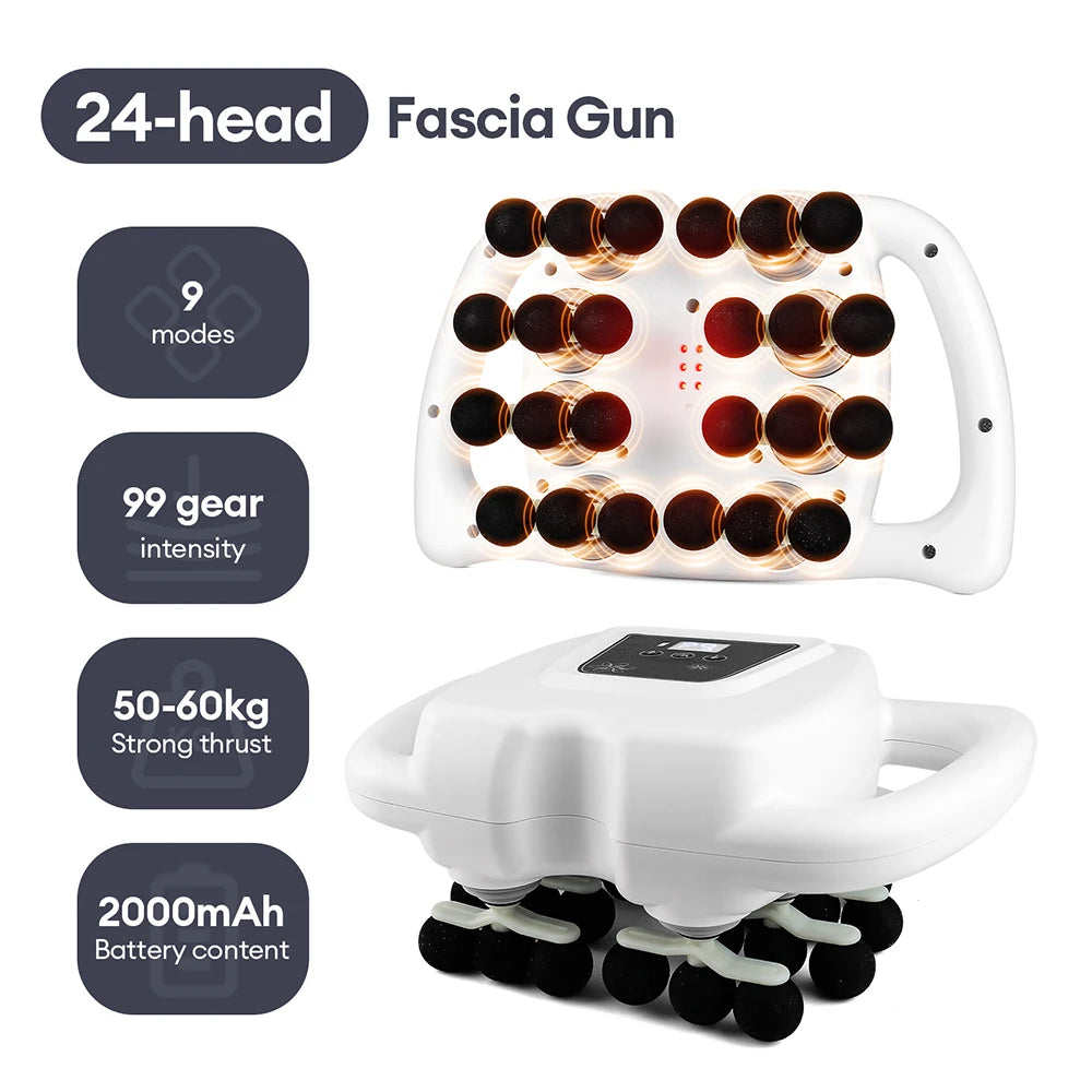 Advanced Vibration Therapy Massager with 42 Heads for Full-Body Relief
