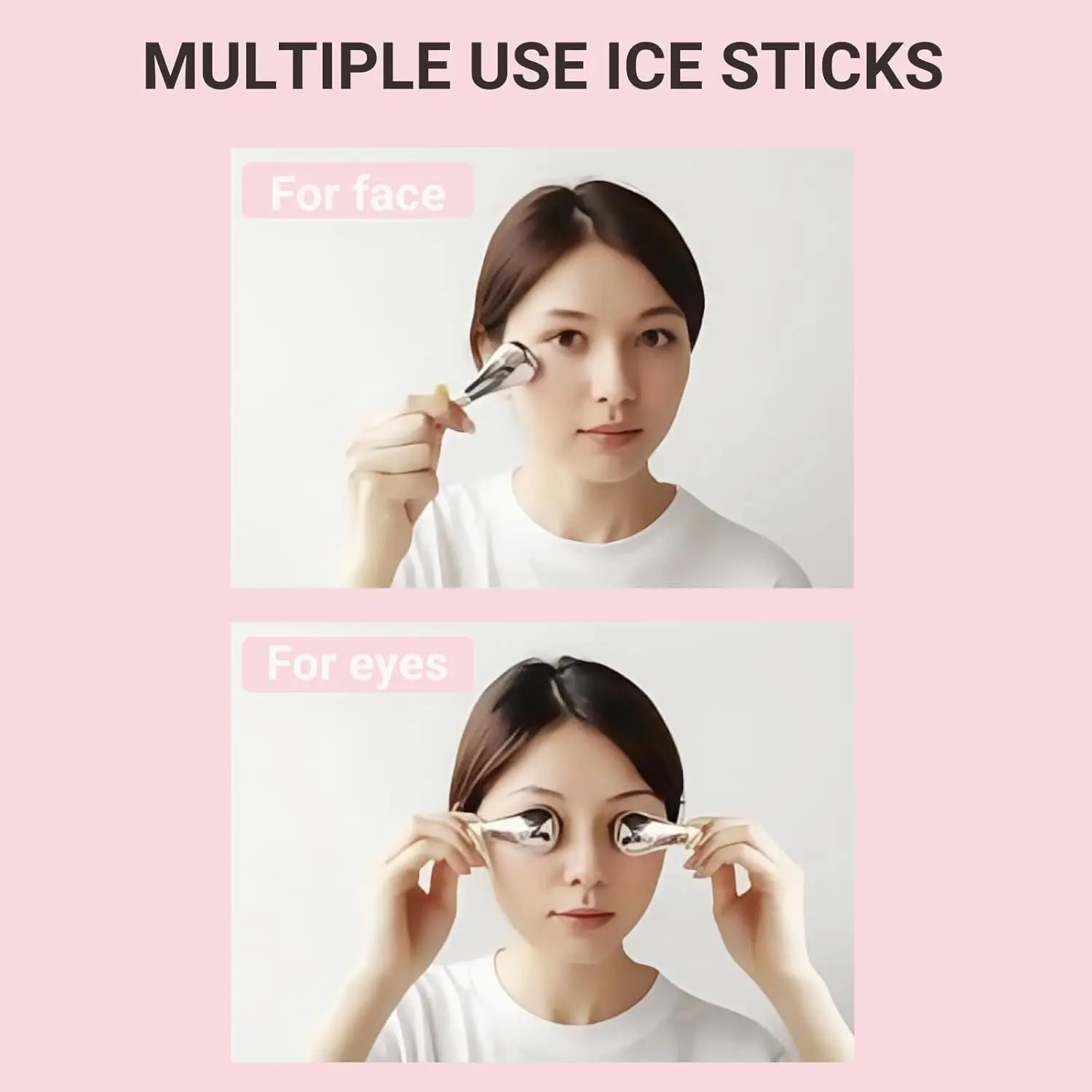 VIMYSHOW Ice Globes - Stainless Steel Cryo Sticks for Radiant Skin