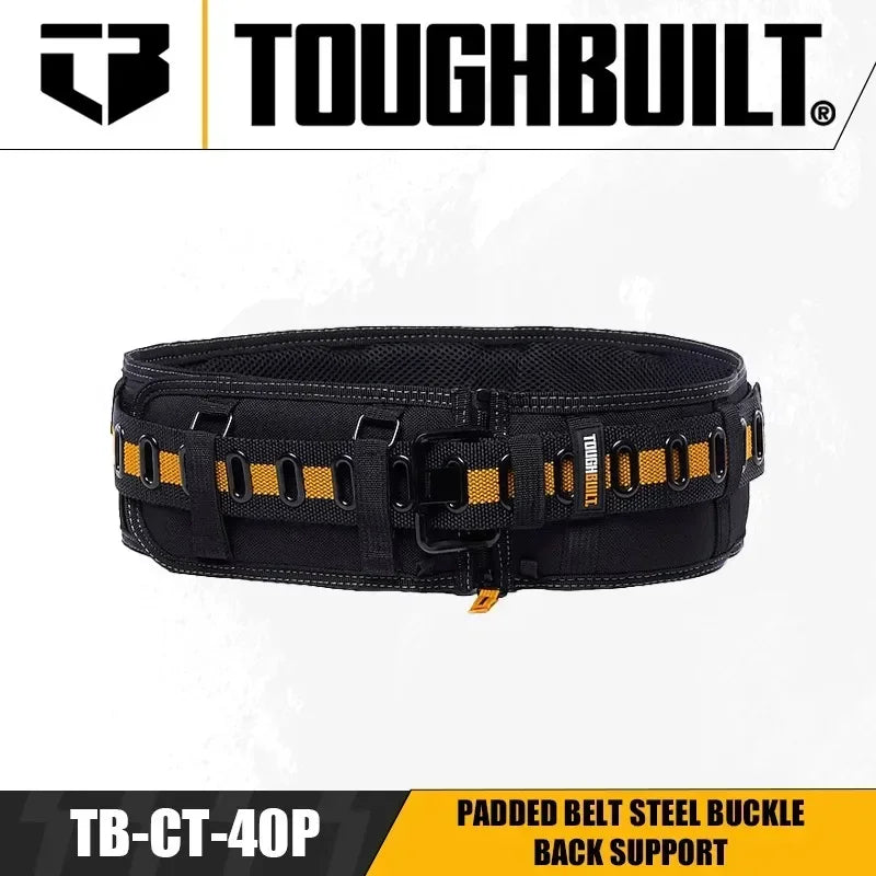 TOUGHBUILT Adjustable Padded Steel Buckle Waist Support Belt