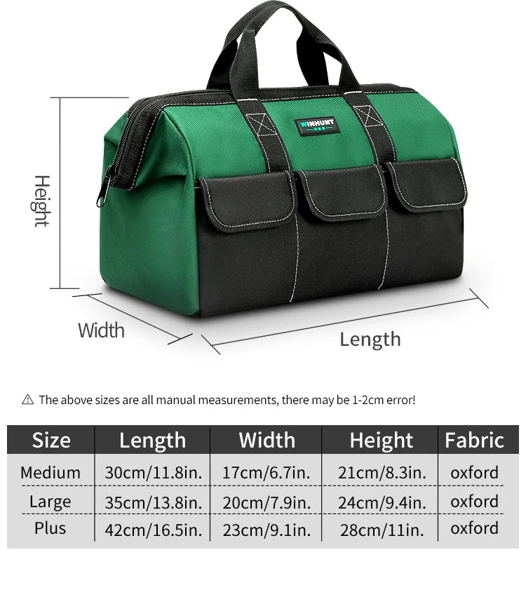 WINHUNT Large Capacity Tool Bag - Durable & Organized Storage
