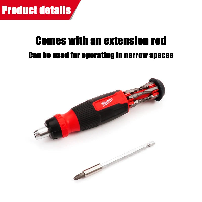 Milwaukee 14-in-1 Ratchet Magazine Screwdriver - Ultimate Maintenance Tool