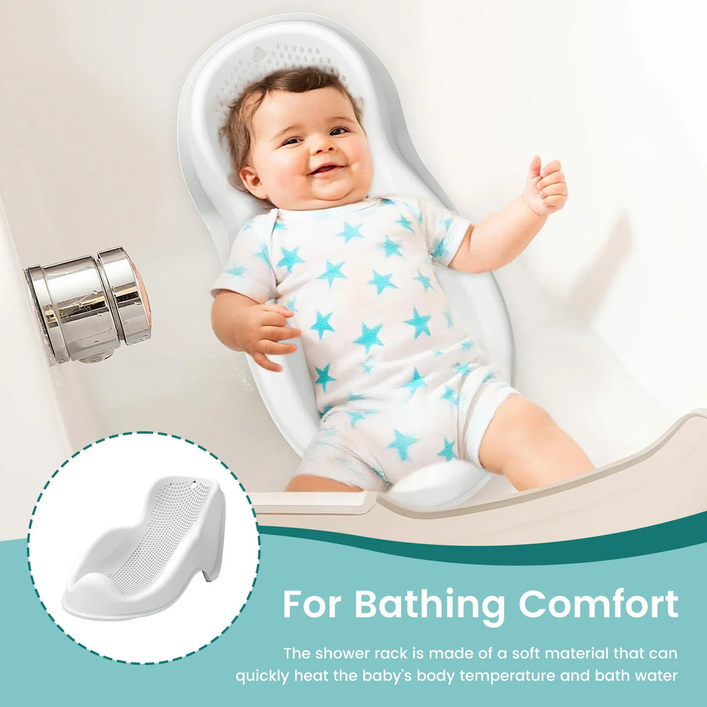 Ergonomic Soft Baby Bath Support - Comfortable & Quick-Drying Infant Seat