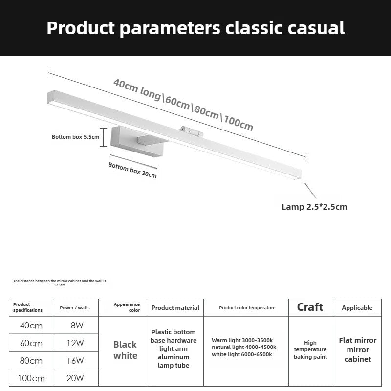 Nordic LED Bathroom Wall Light - Elegant & Easy Installation