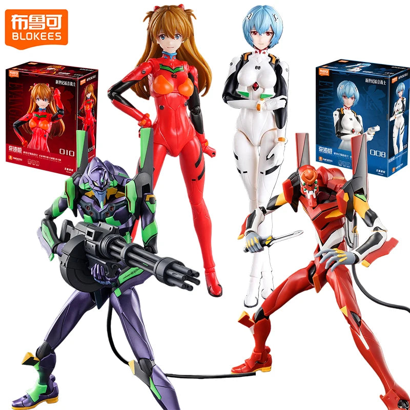EVA Ayanami Rei & Asuka Langley Action Figures - Anime Collectibles