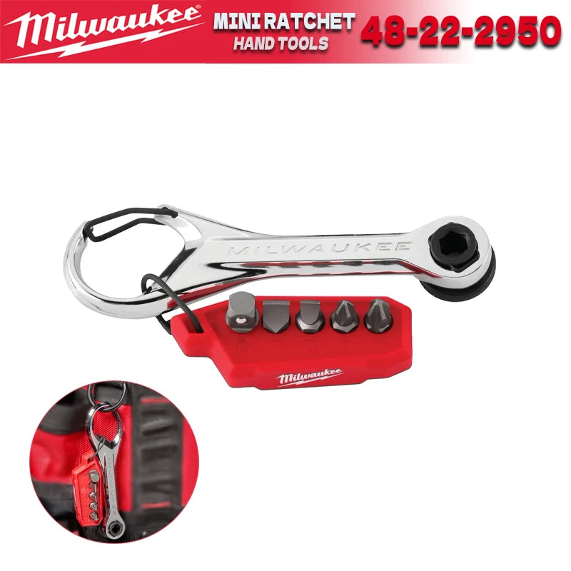 Milwaukee 7-in-1 Mini Ratchet Multi Drill Bit & Nut Driver Tool