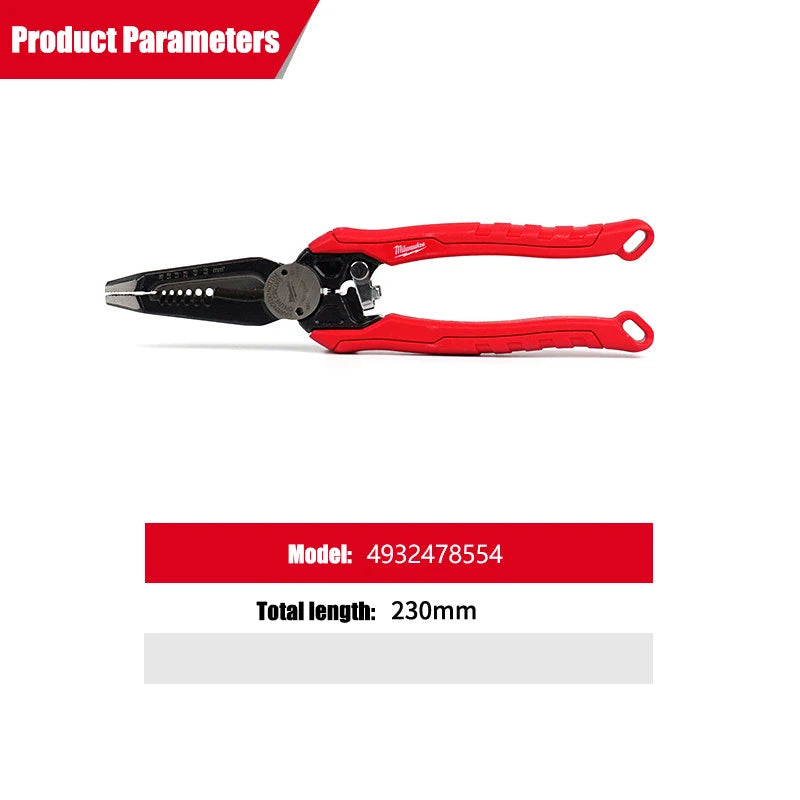 Milwaukee 7-in-1 Multi-Function Wire Stripping Pliers - Durable Manual Tool