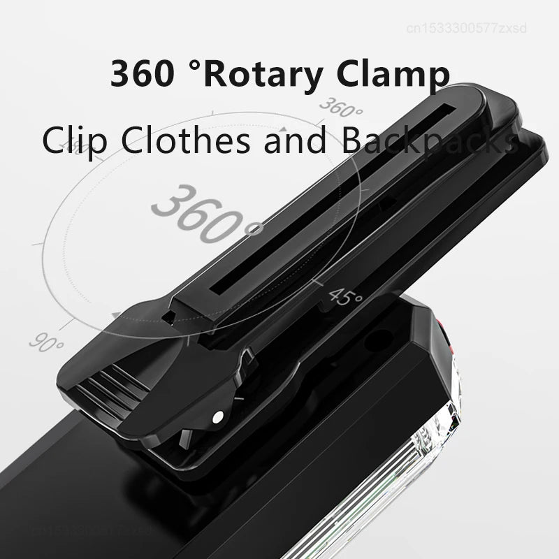 Rechargeable Strobe Light LED Flashlight with Shoulder Clip - JD007