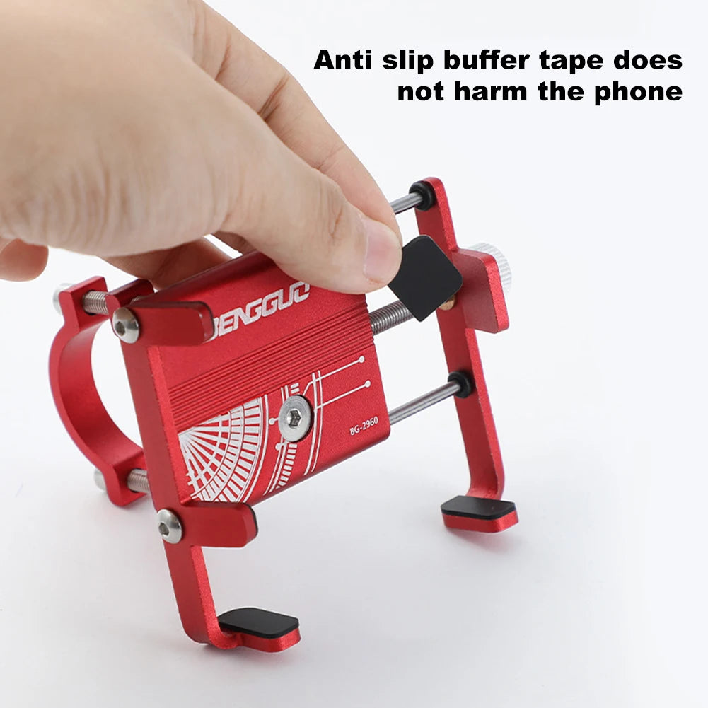 Adjustable Aluminium Alloy Bike Phone Mount – Secure & Nonslip Holder