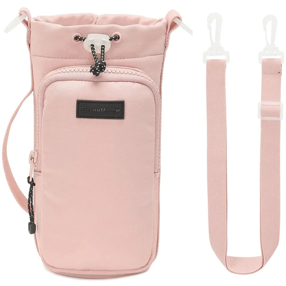 Adjustable Portable Water Bottle Sleeve for Hiking & Gym - Crossbody Bag