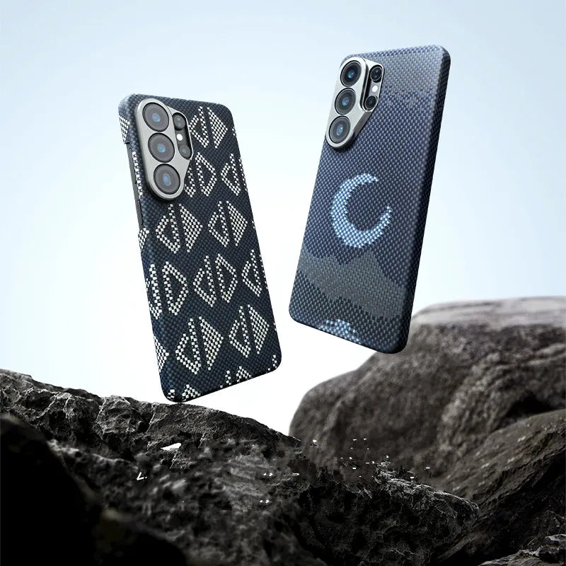 Slim Carbon Fiber Case for Samsung Galaxy S26 Ultra - Honeycomb Finish