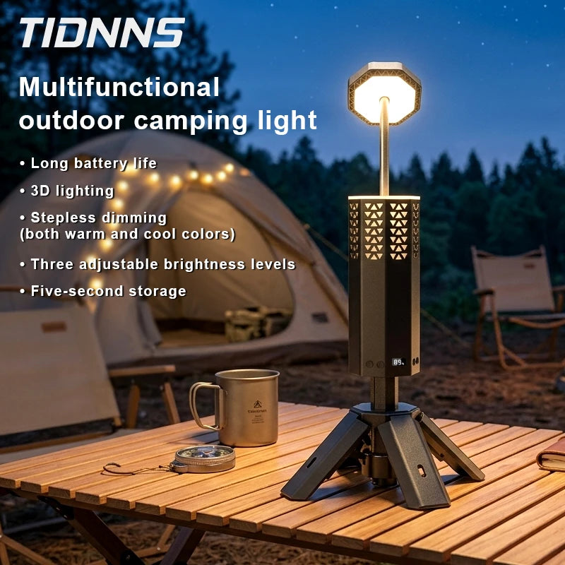 20000mAh Rechargeable LED Camping Lantern - Portable Dimming Light