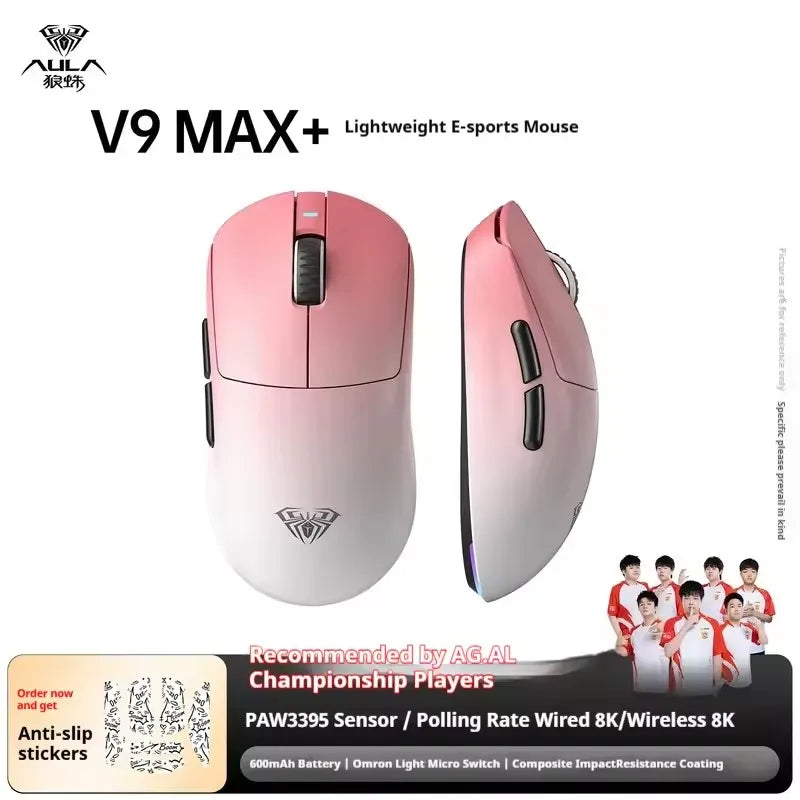 AULA V9 MAX+ Wireless Gaming Mouse - Ultra-Fast, Ergonomic, Versatile