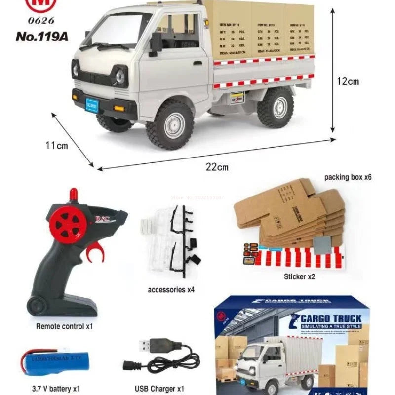 RTBXF 1:12 Remote Control Climbing Truck with LED Lights - Thrilling Fun!