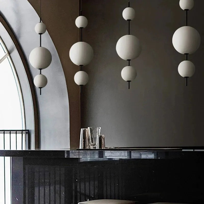 Nordic Minimalist LED Chandelier - Modern Pendant Light for Dining & Bedroom