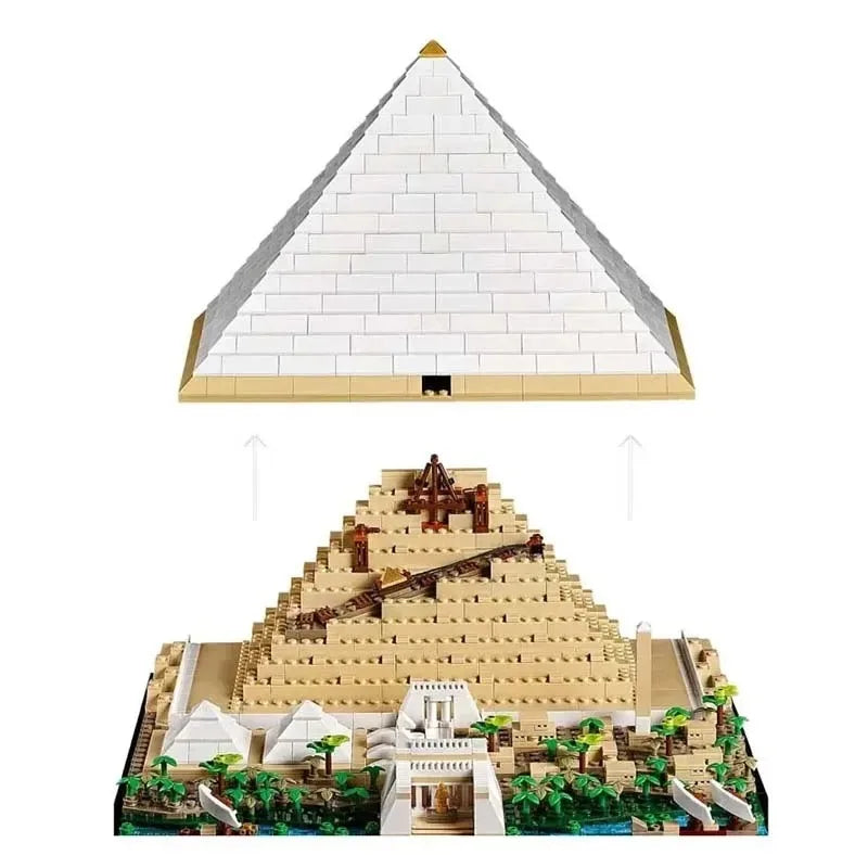 1476PCS Pyramid of Giza Building Block Set - Egyptian Architecture Model