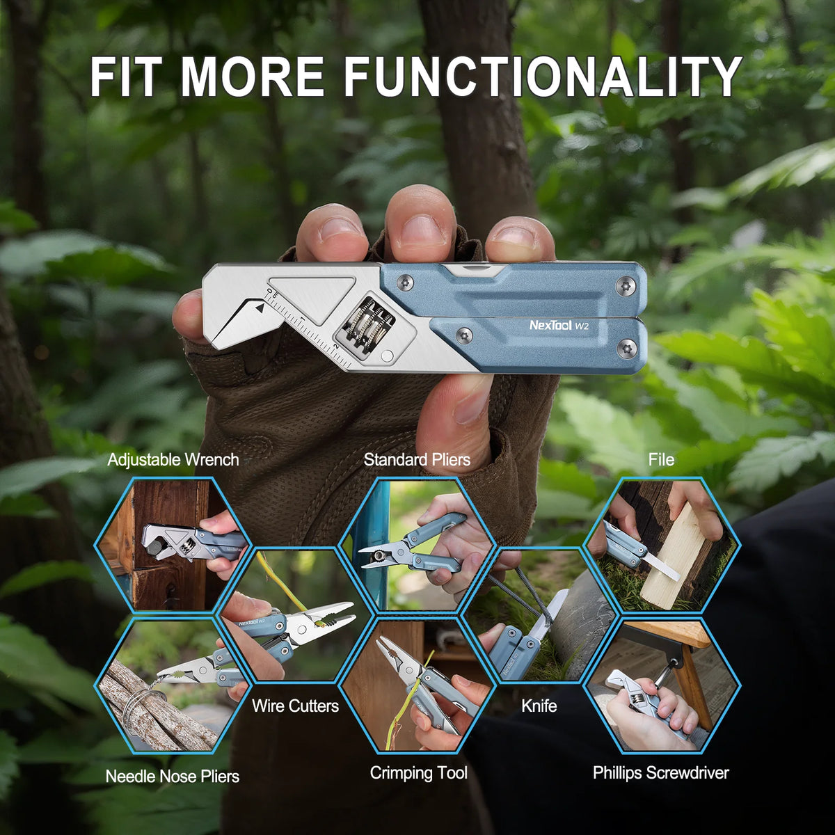 NexTool 8-in-1 Multi Tool – Versatile Folding Wrench & Pliers