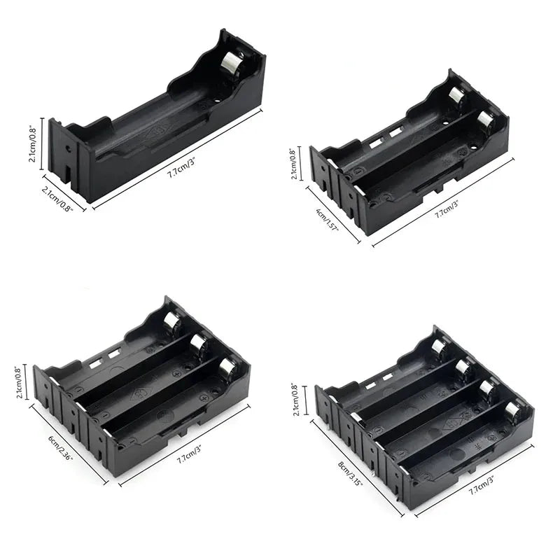 18650 Battery Storage Box - Versatile 1 to 4 Cell Holder