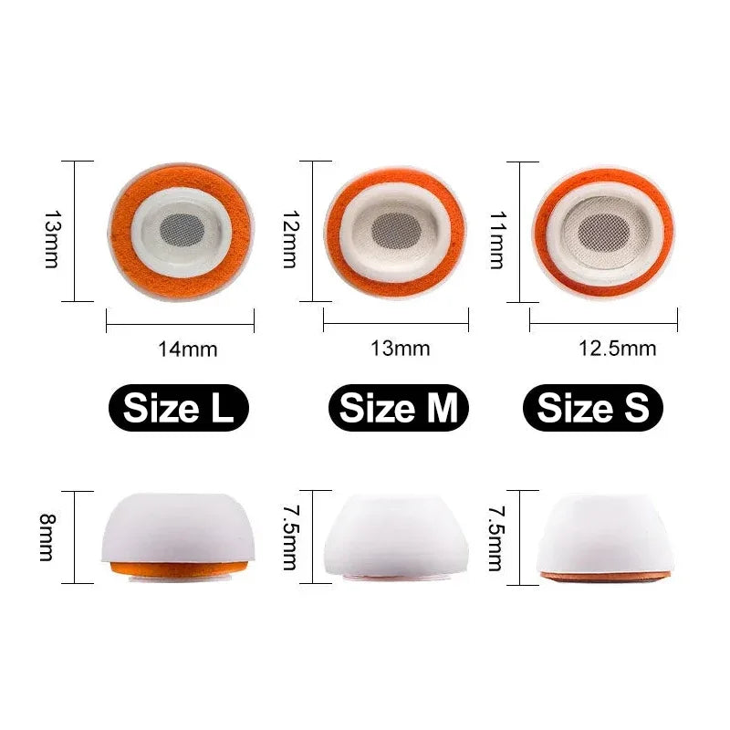 Premium Memory Foam Eartips for AirPods Pro 3 - Soft Comfort Fit