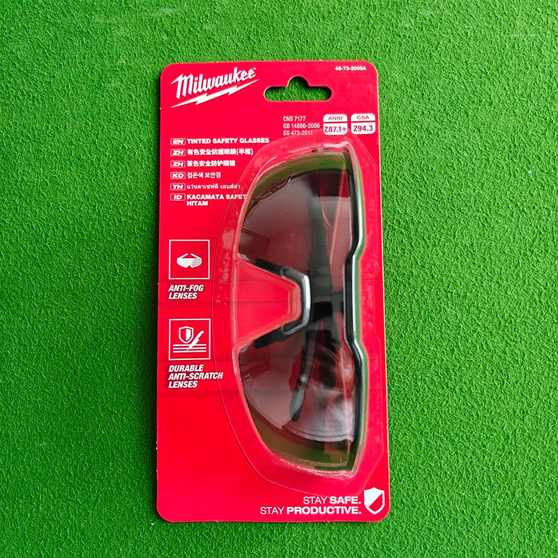 Milwaukee Tinted Safety Glasses | Anti-Fog & Scratch-Resistant Lenses