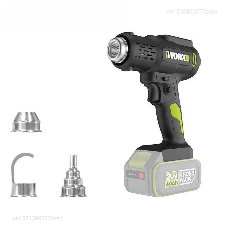 WORX WU040 Cordless Hot Air Gun - Adjustable 20-600℃ Heating Power