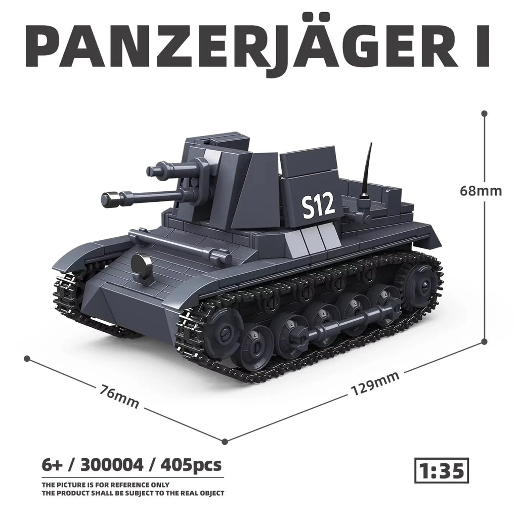 MOC Military Classic Kübelwagen & Sd.Kfz.2 Building Block Set