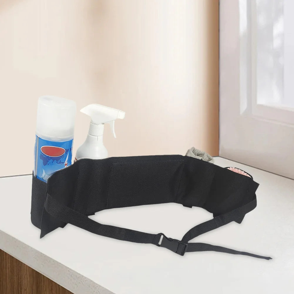 Waterproof Oxford Cleaning Tool Waist Bag Belt - Convenient Storage