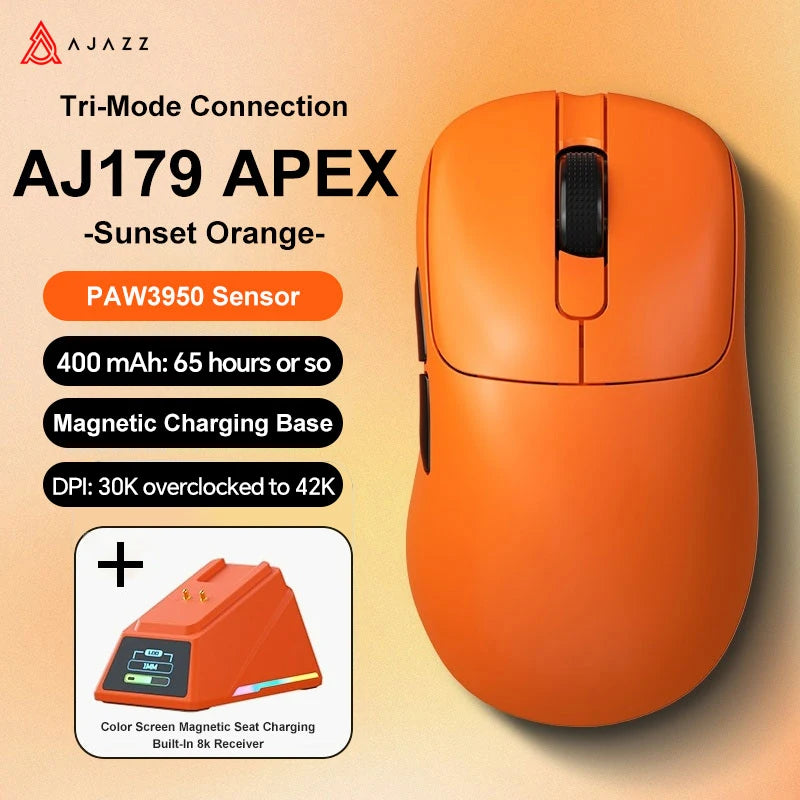 AJAZZ AJ179 V2 MAX 42000 DPI Ergonomic Wireless Gaming Mouse