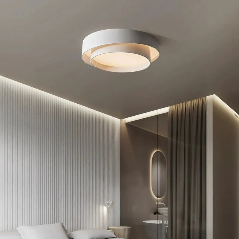 Nordic Modern Metal LED Ceiling Light for Living Room & Bedroom