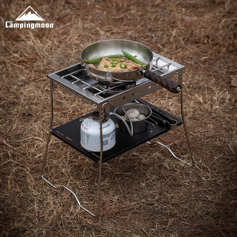 CAMPINGMOON G-38 Stainless Steel Outdoor Camping Table