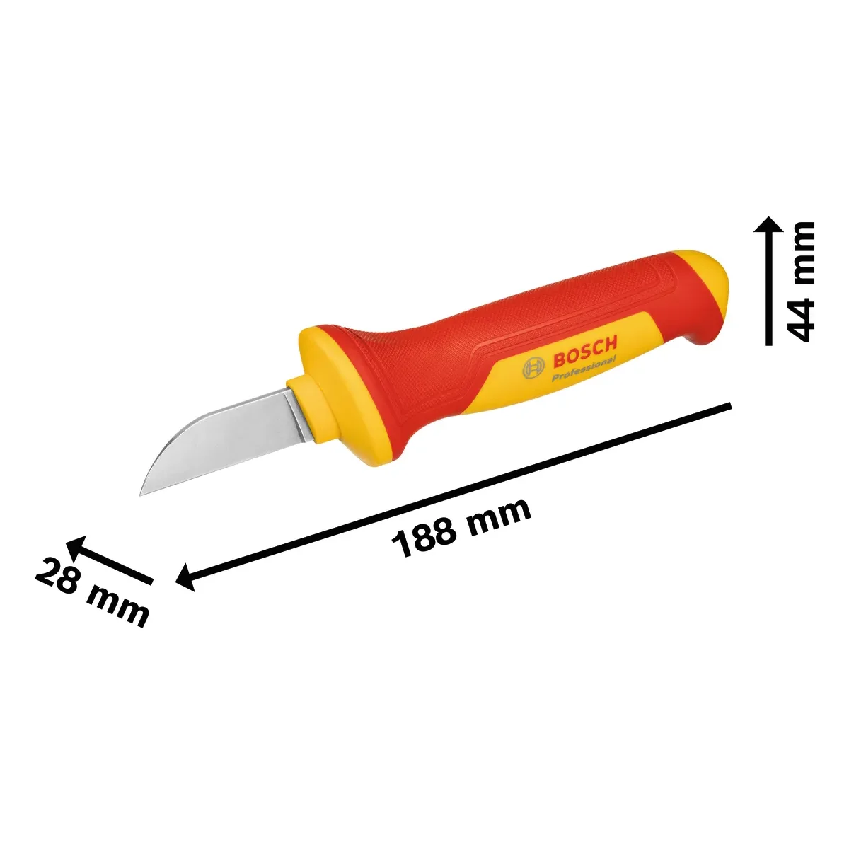 Bosch VDE Cable and Dismantling Knife - Insulated Professional Tool