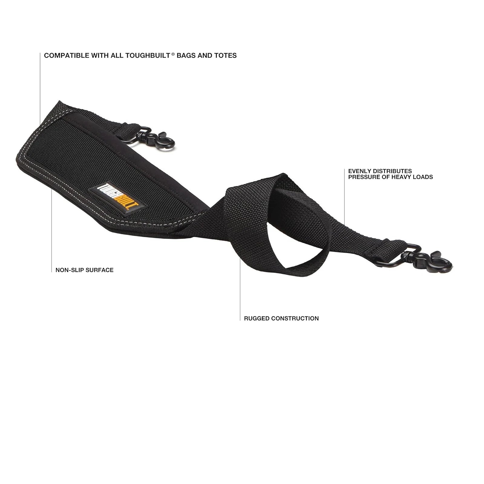 ToughBuilt TB-55-B Padded Shoulder Strap - Ultimate Comfort & Durability