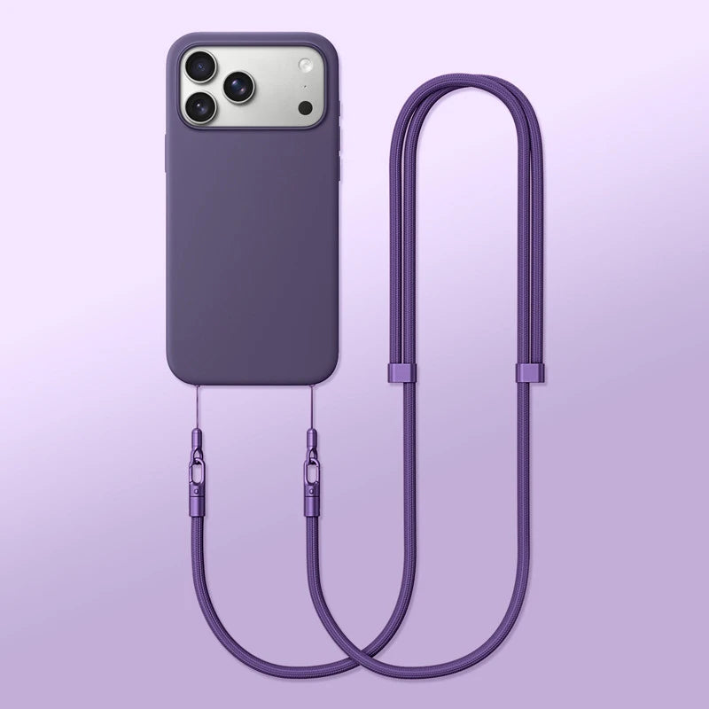 iPhone Air 17 Pro Max Multifunctional Crossbody Phone Case & Lanyard