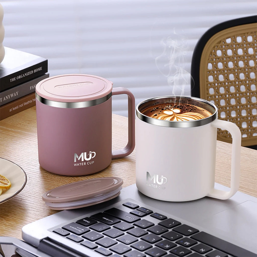 Double-Layer Insulated Coffee Mug - Hot & Cold Drink Cup