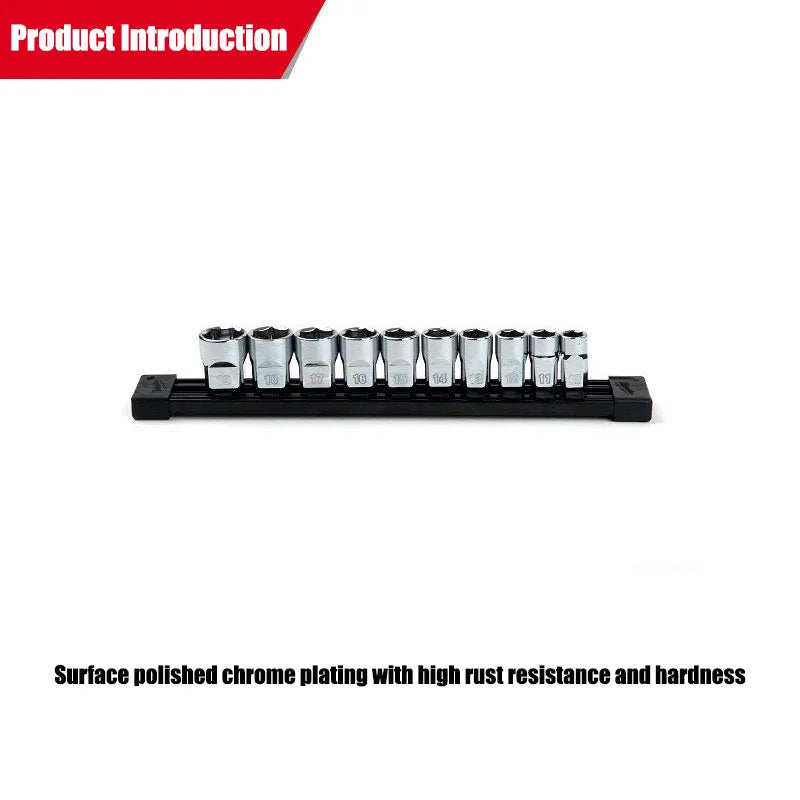 Milwaukee 10-Piece Metric Chrome Plated Socket Set - Impact Wrench Tools
