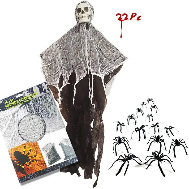 Spookhuis Halloween Skull Hanger | Creepy Indoor & Outdoor Decor