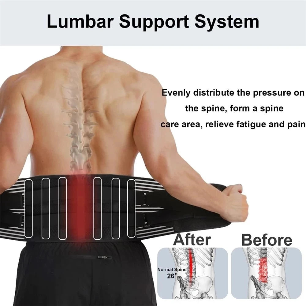 Adjustable Lumbar Support Belt | Pain Relief & Comfort