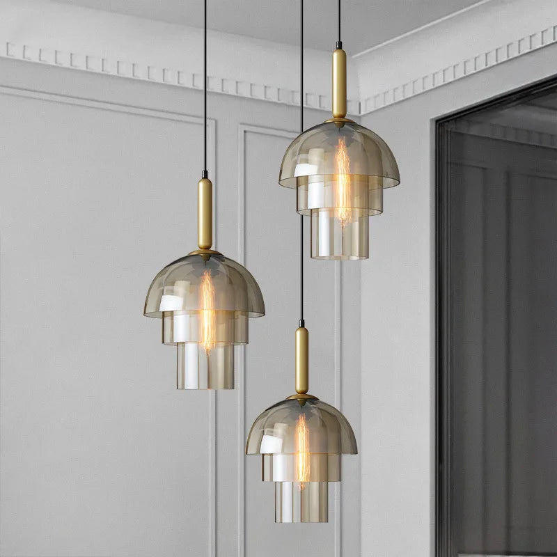 Elegant Vintage Glass Pendant Chandelier for Home & Restaurant Decor
