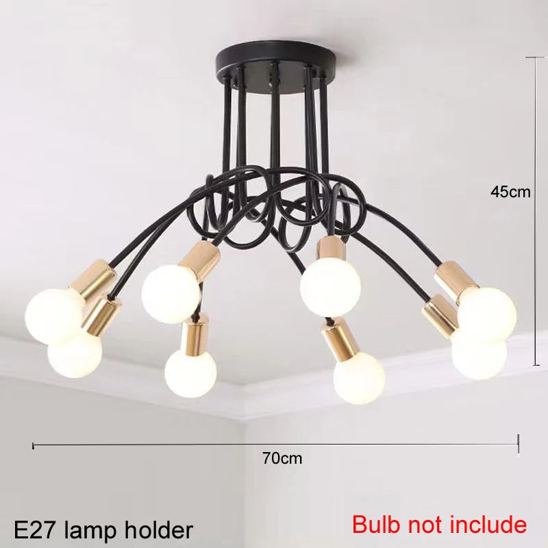 Elegant Gold-Plated Branch Chandelier for Modern Spaces