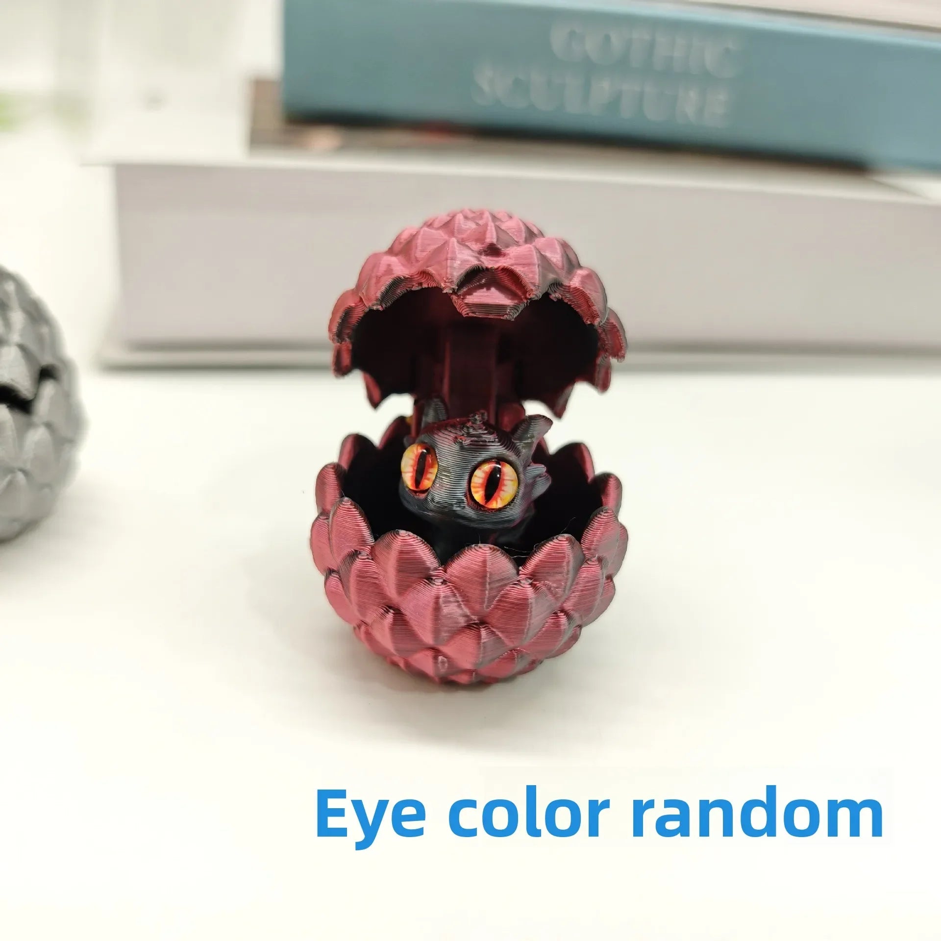 Artistic 3D Printed Dragon Egg Statue - Unique Home Decoration